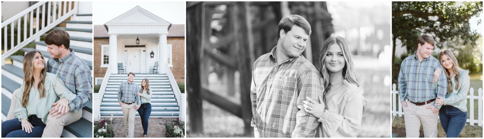 couple portraits taken for a wedding at Dodson farms