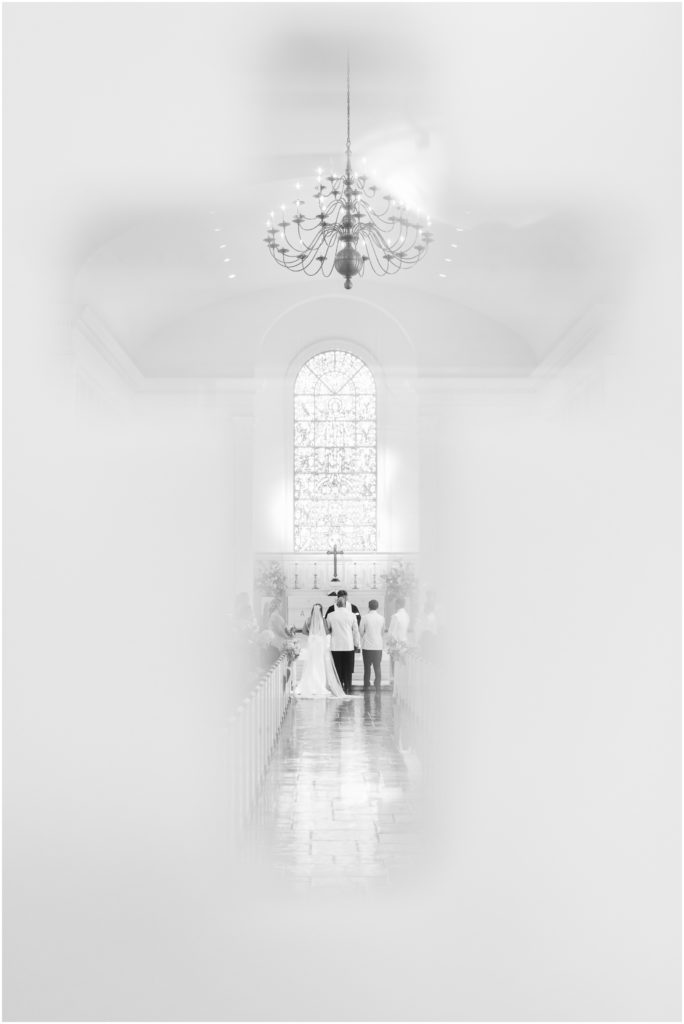 A timeless, classic ceremony in Canterbury United Methodist Church's sanctuary.